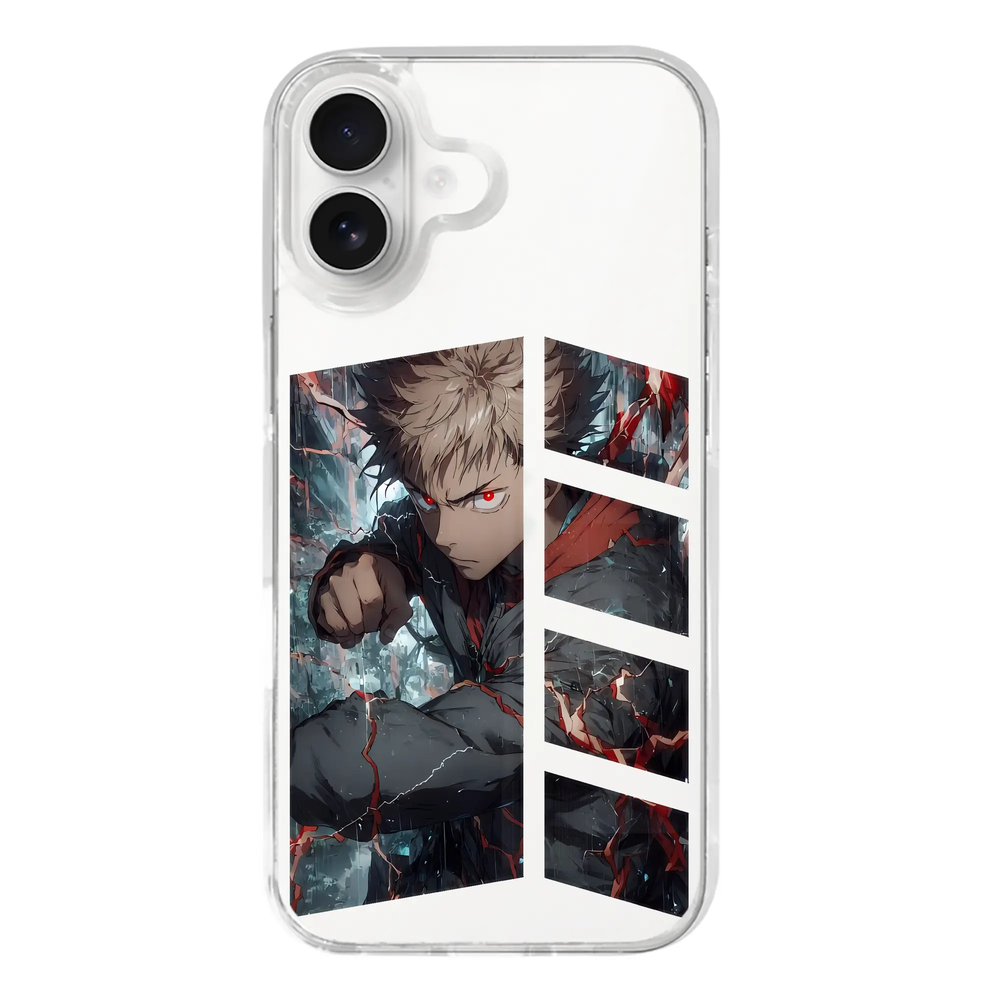 呪術廻戦 グッズ,虎杖 悠仁 - iPhone 17シリーズ 透明スマホケース – 薄型・耐衝撃・精密フィット保護カバー